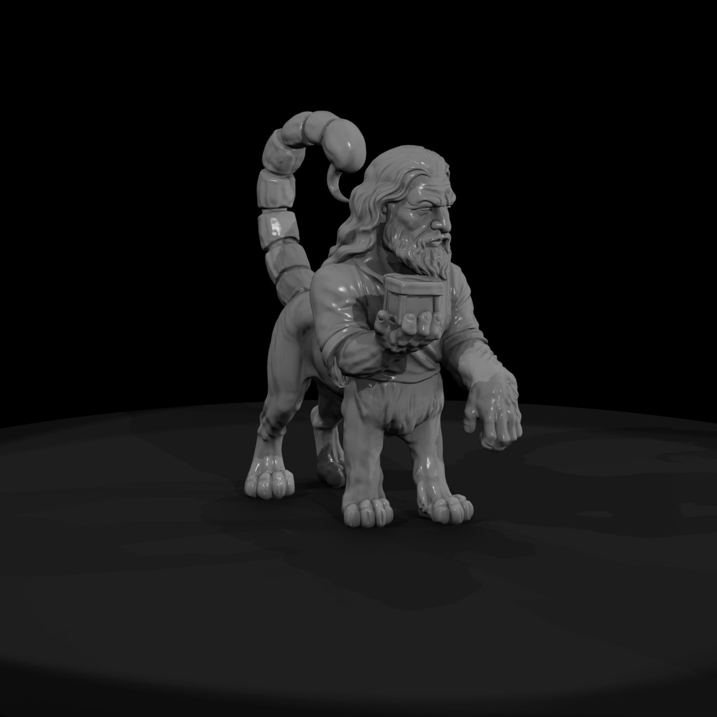 myth-0494-mythology-manticore-miniature-figure