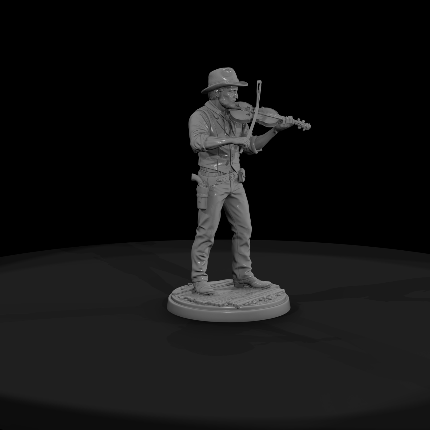 Old West Fiddle Player