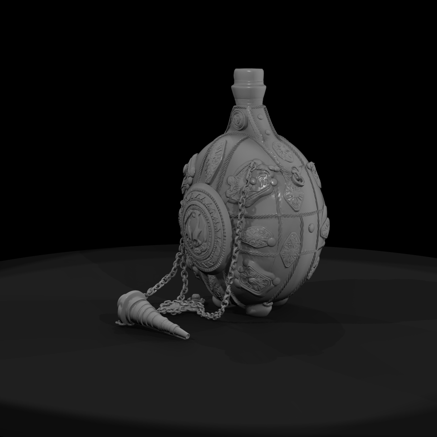 Ornate Medieval Canteen