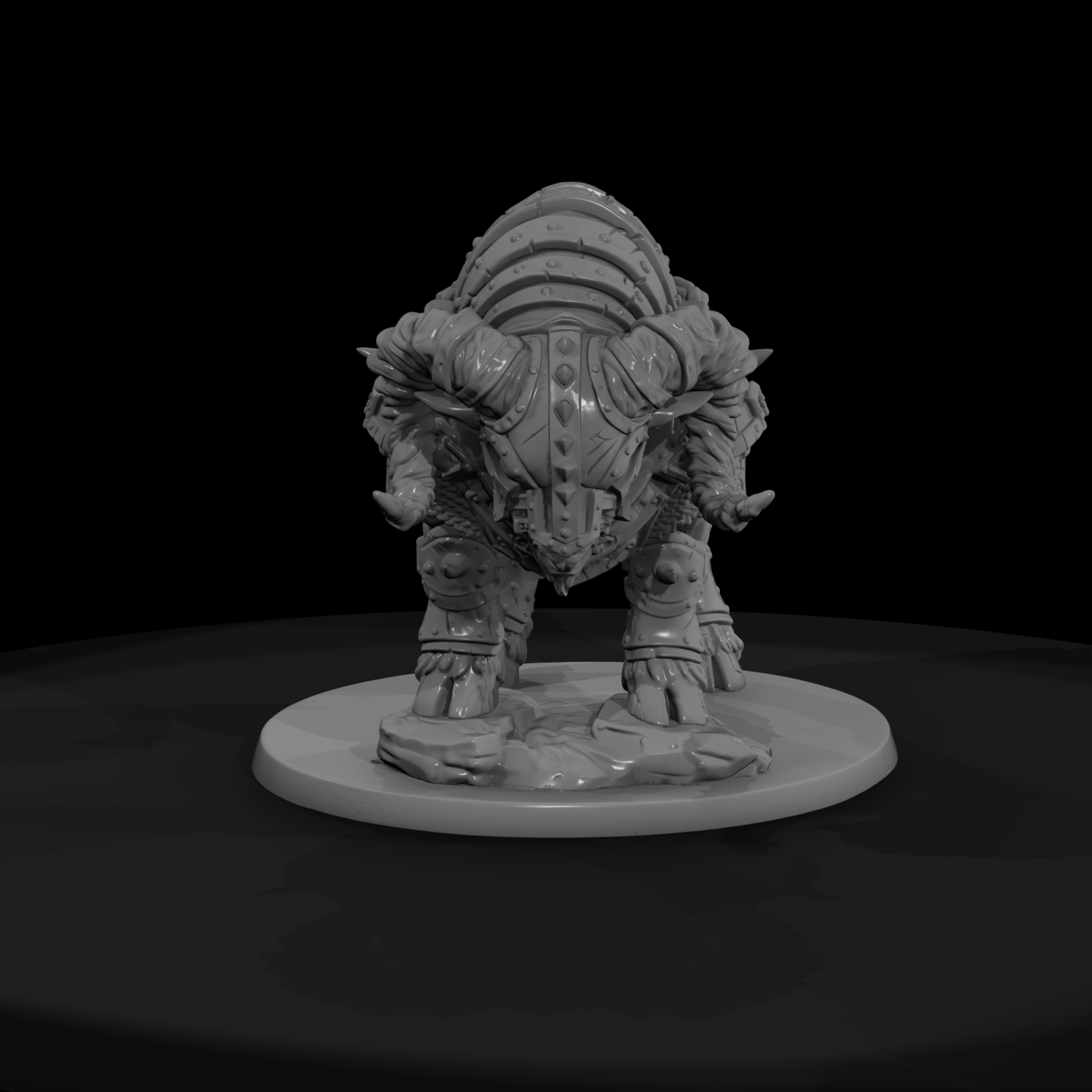 Armored War Bull Battle Beast
