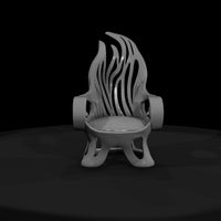 flame-accent-armchair-stylized-miniature-chair-for-dioramas-layouts-387914 — thumbnail 3