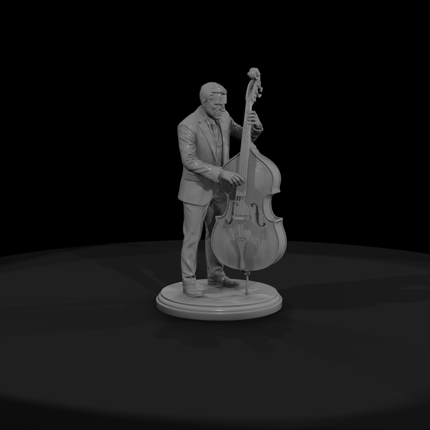 Upright Bass Jazz Musician