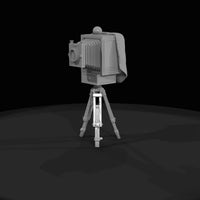 large-format-wooden-bellows-camera-on-tripod — thumbnail 2
