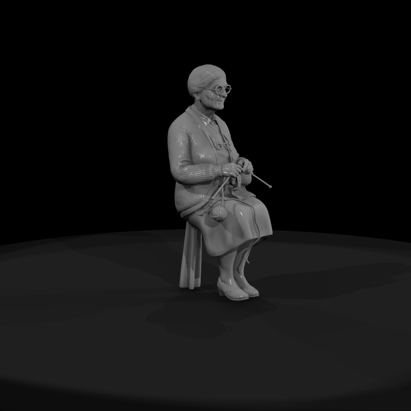 0147 Elderly Elderly Knitting Chair