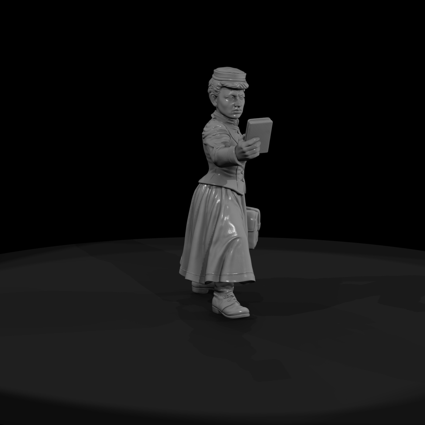Hist 0183 Historical Nellie Bly Miniature Figure