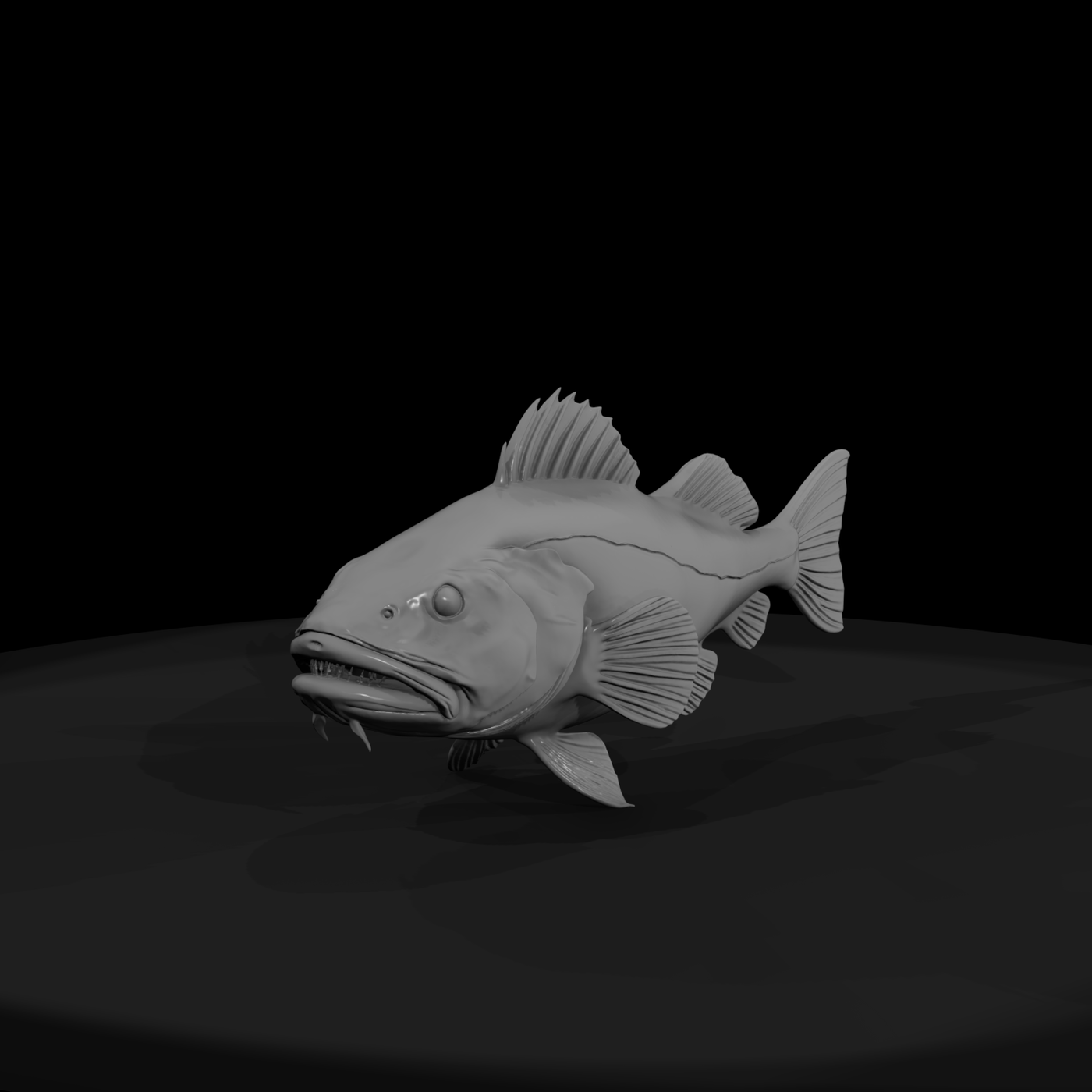 Stylized Deep Sea Predator Fish