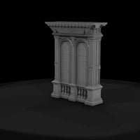 neoclassical-double-arched-window-ho-scale-insert-175098 — thumbnail 3