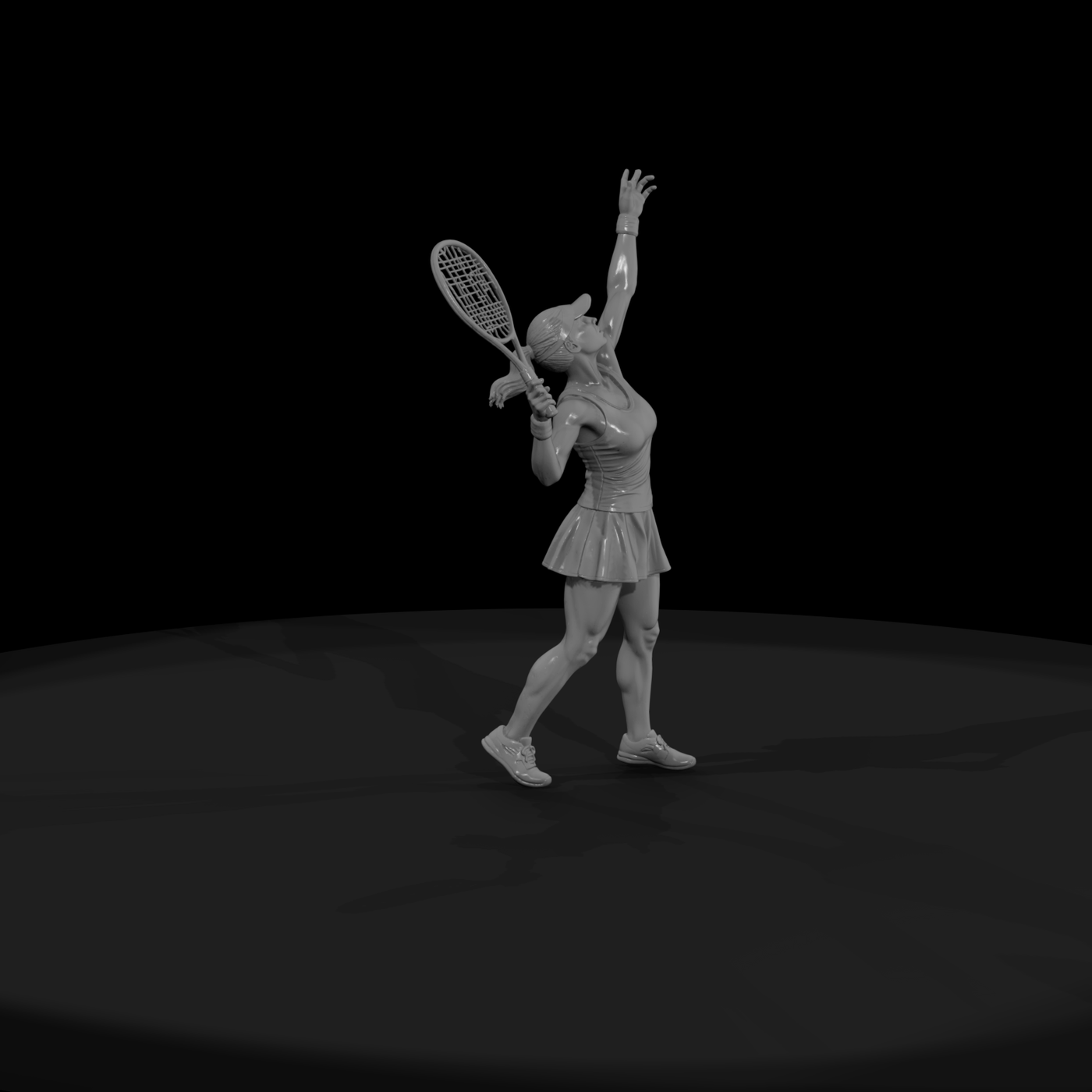 0081 Sports Tennis Serve F