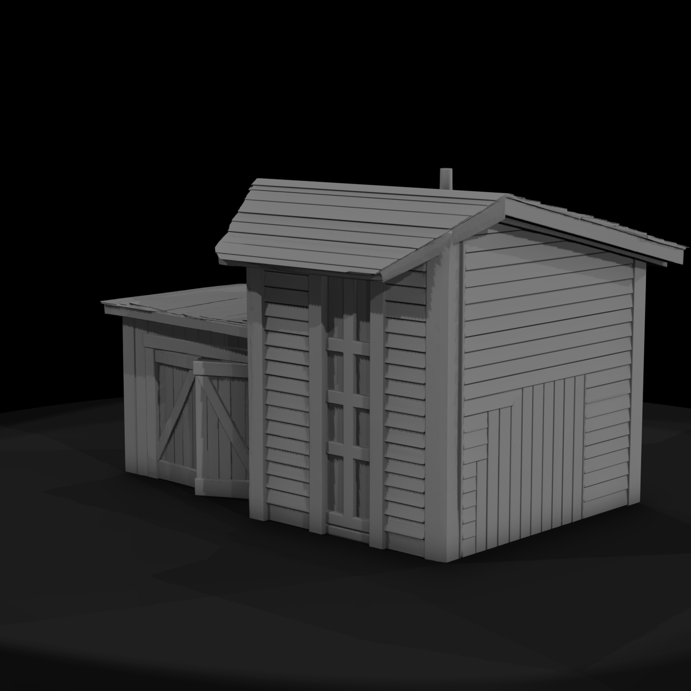 Rustic Wooden Shed