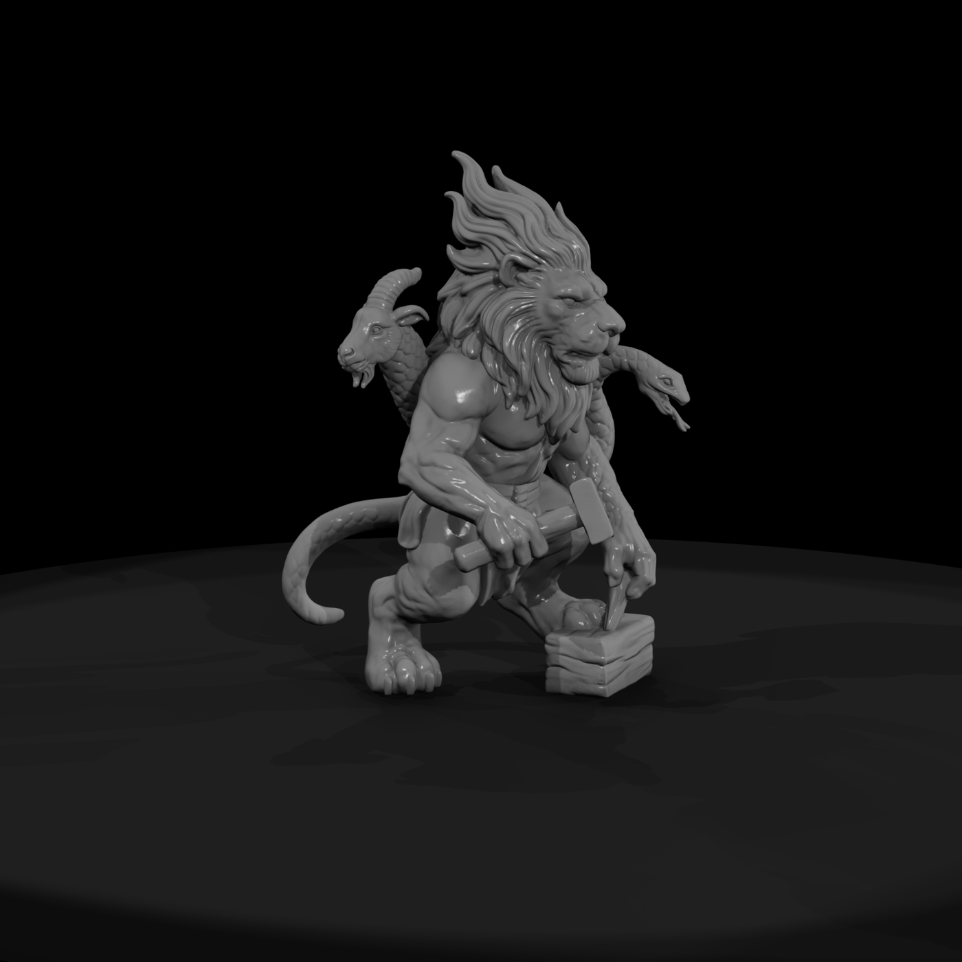 Myth 0288 Mythology Chimera Miniature Figure