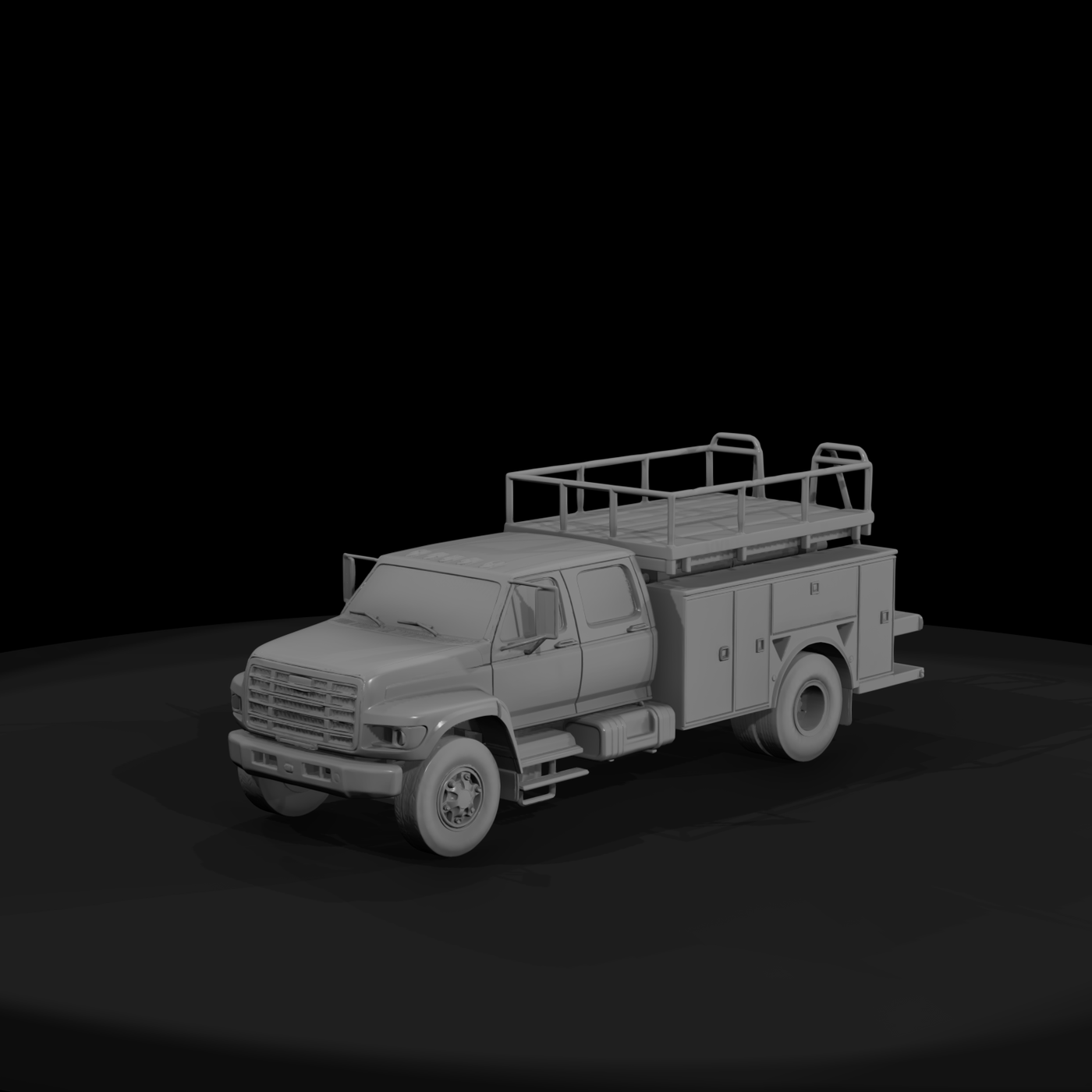 20260612 Yellow Crew Cab Utility Truck E5Dcb80F4F