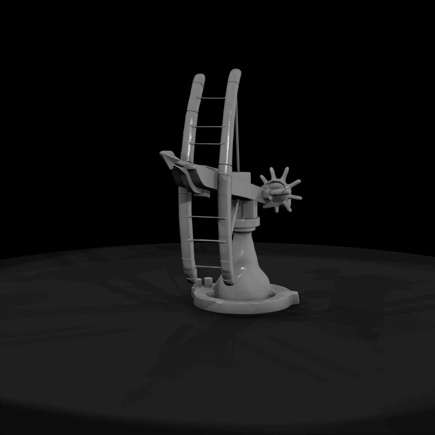 Stylized Mounted Fantasy Crossbow