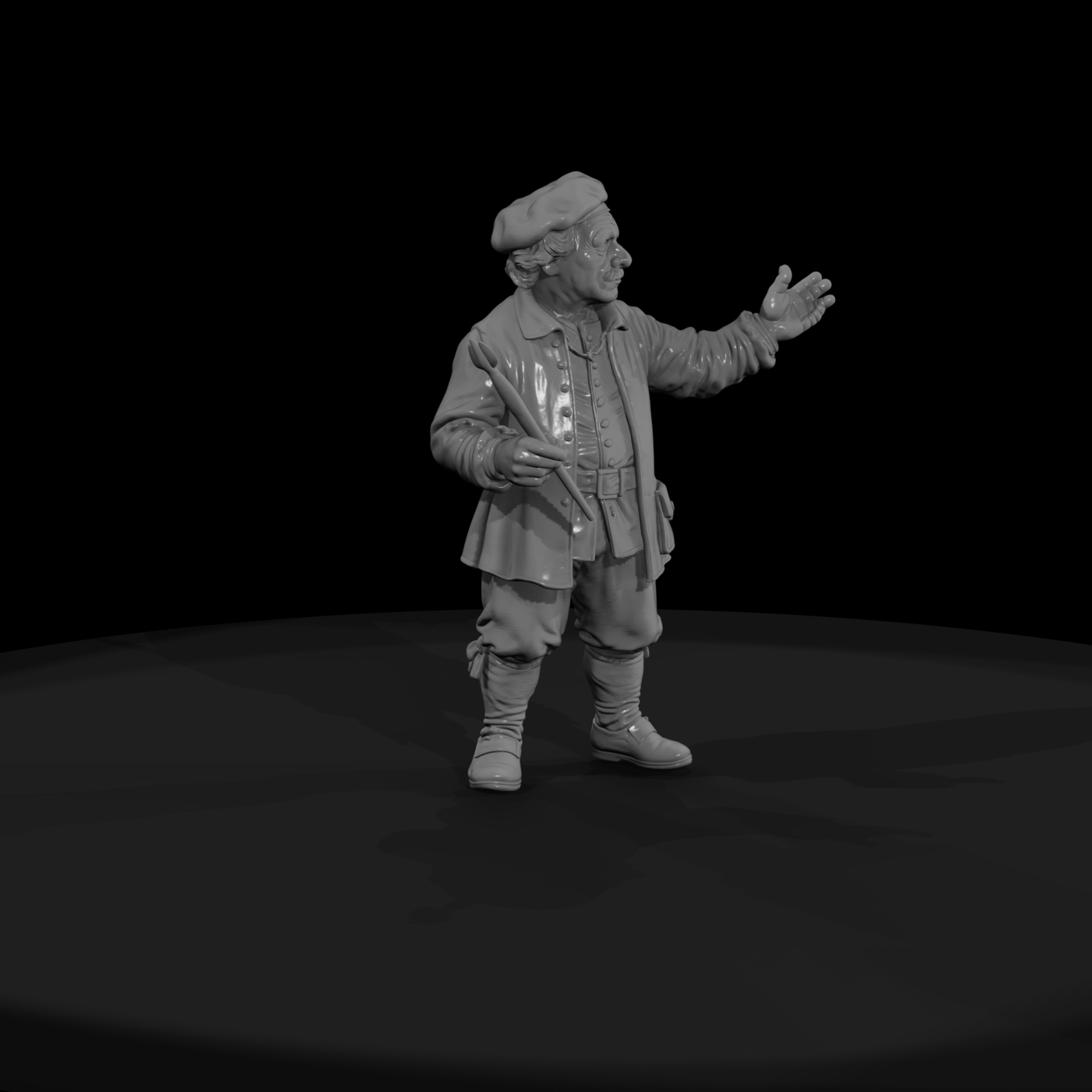 Hist 0123 Historical Rembrandt Miniature Figure