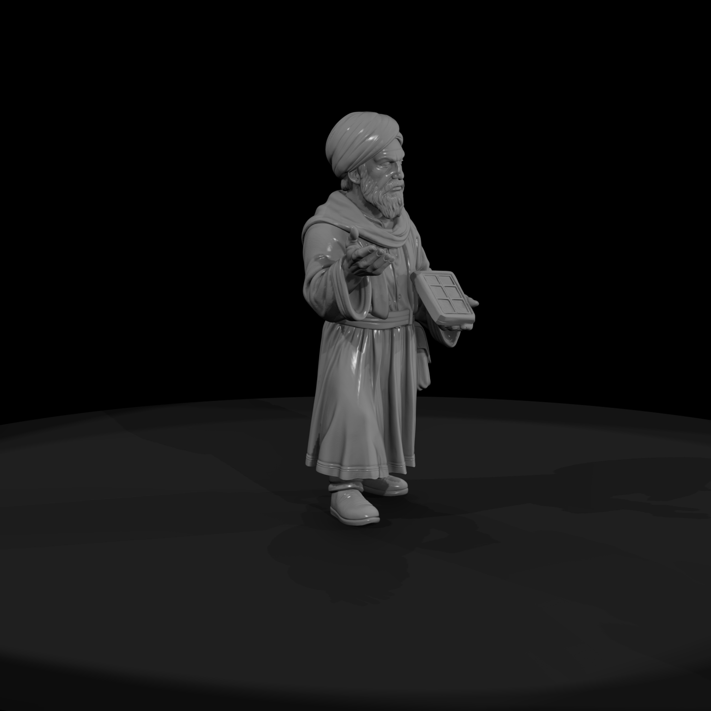 Hist 0076 Historical Al Khwarizmi Miniature Figure