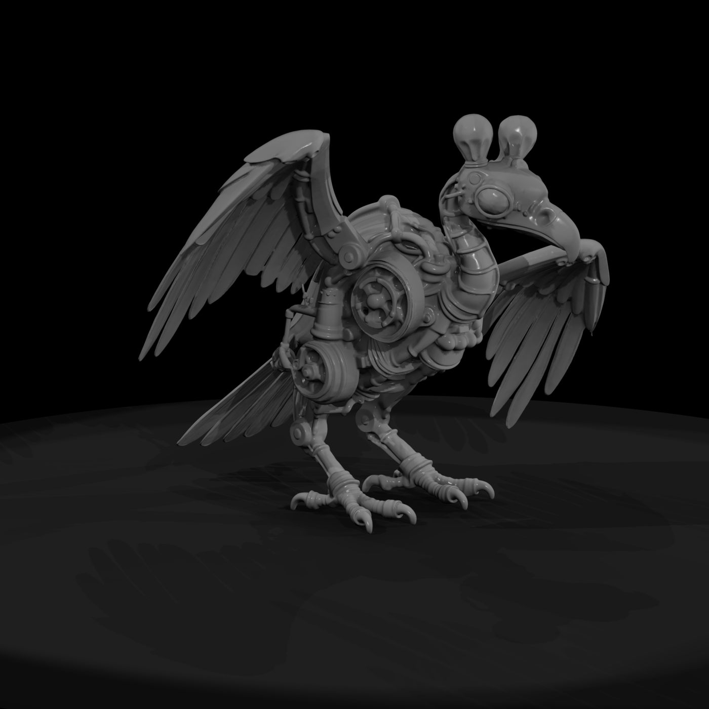 Nightmare Clockwork Vulture — Mechanical Nightmare Clockwork Vulture — Mechanical Creature MiniatureMiniature