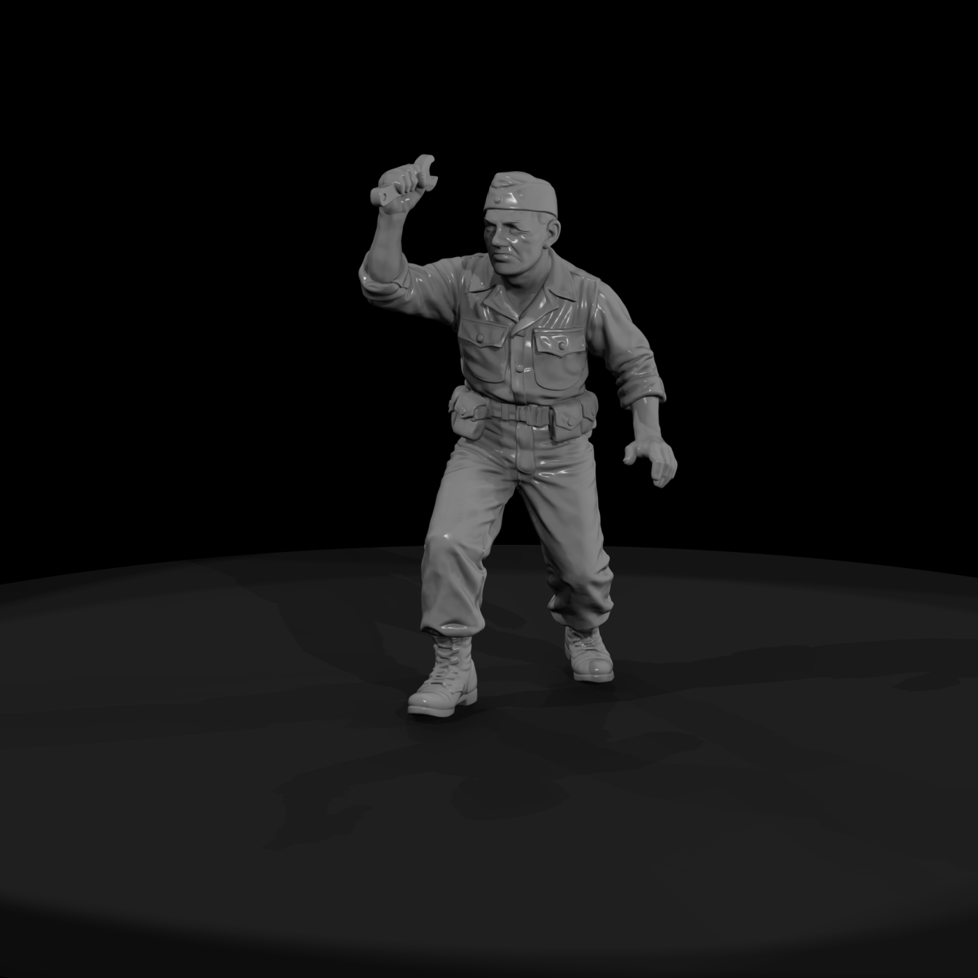 Ww2 Army 091 Wwii U S Army Mechanic Figure