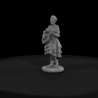 Wandering Minstrel Woman with a Lute — thumbnail 3