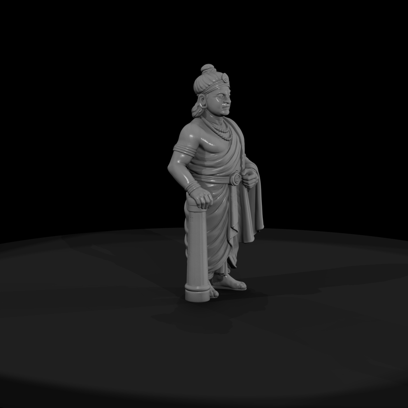 Hist 0057 Historical Ashoka Miniature Figure