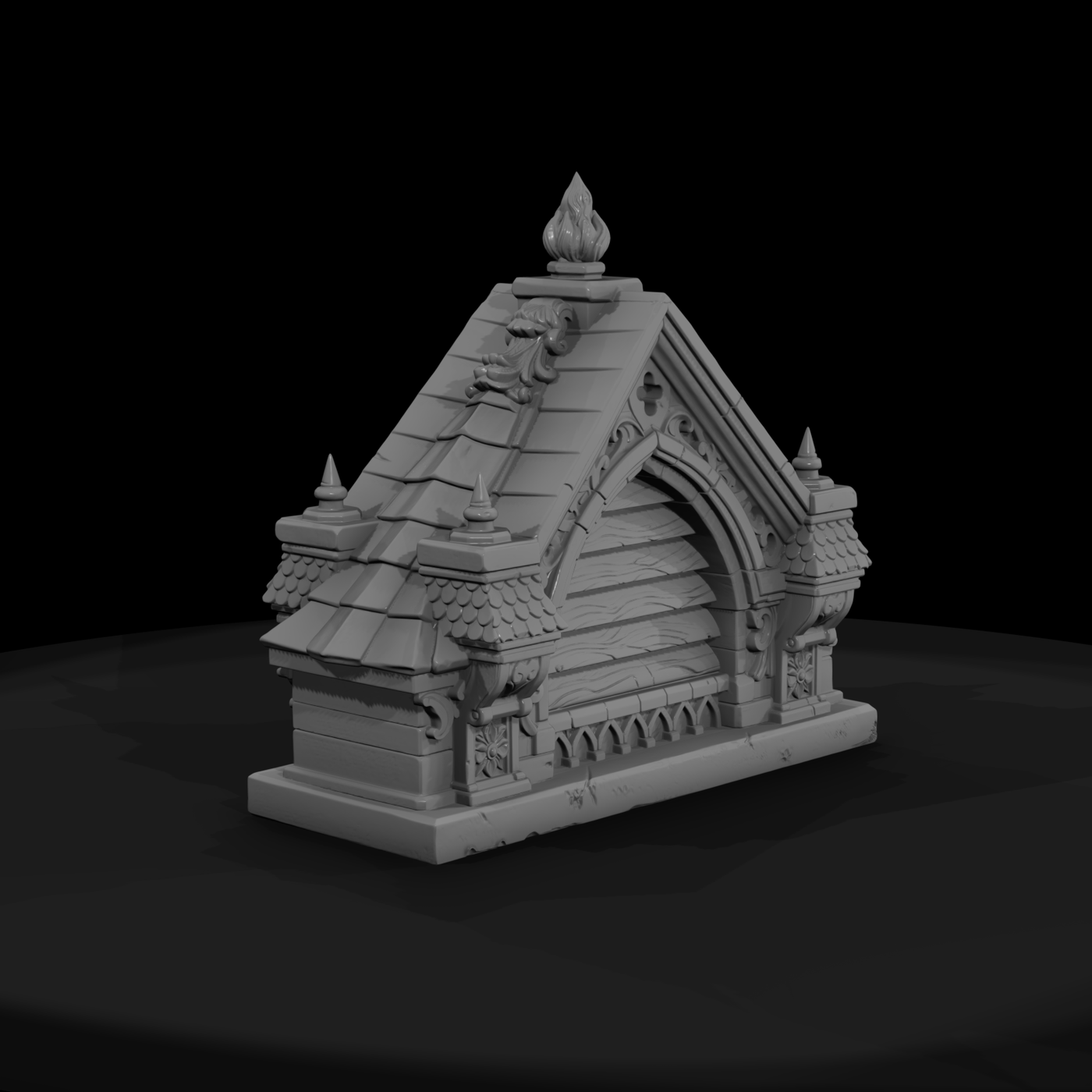 Gothic Gable Vent Ornament