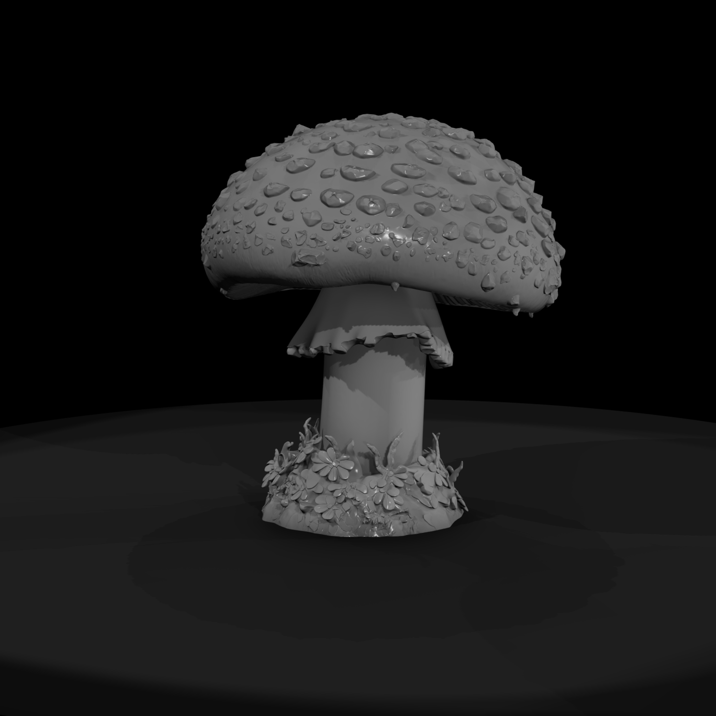 Stylized Fly Agaric Mushroom Sculpture