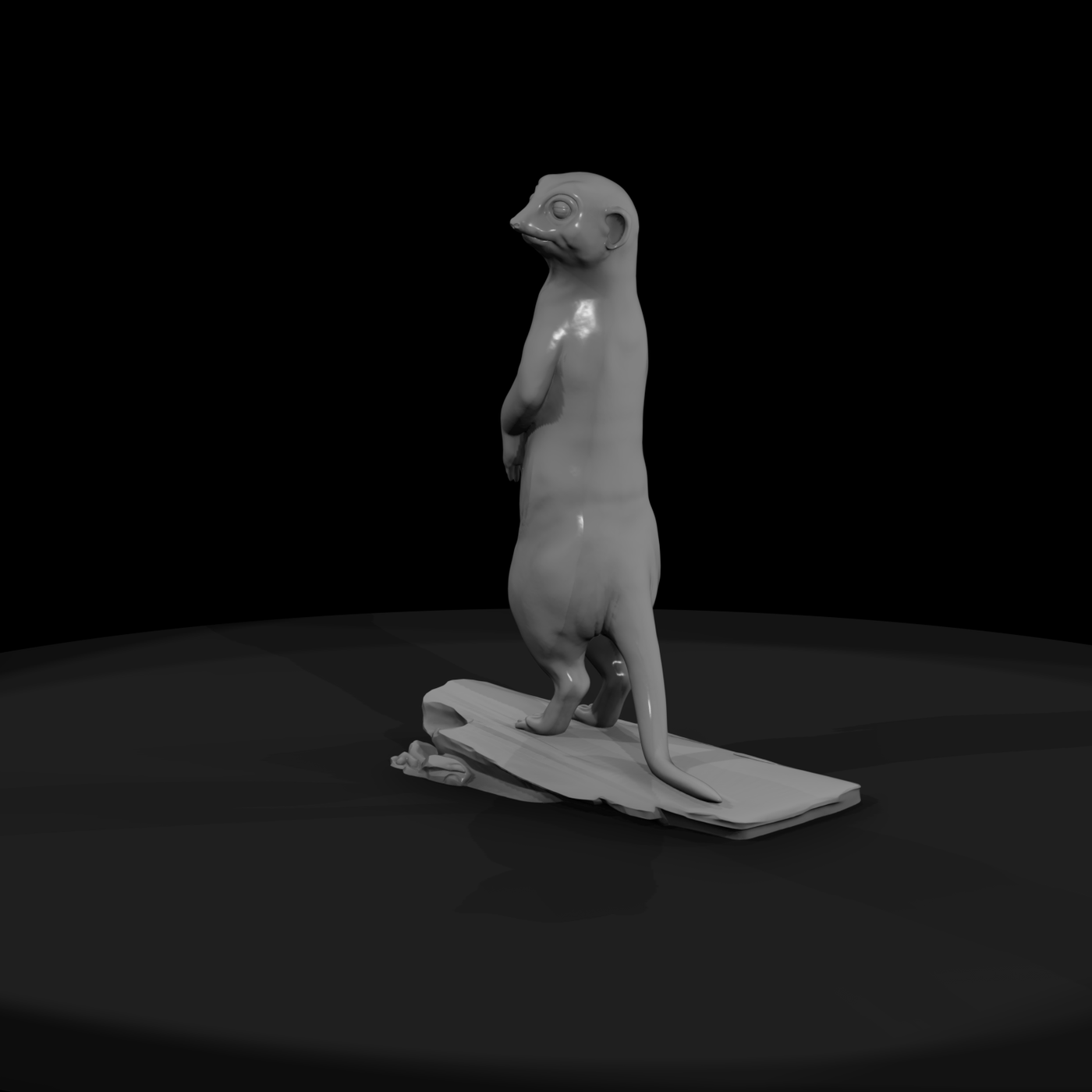 Stylized Meerkat Figurine — & Model Rail