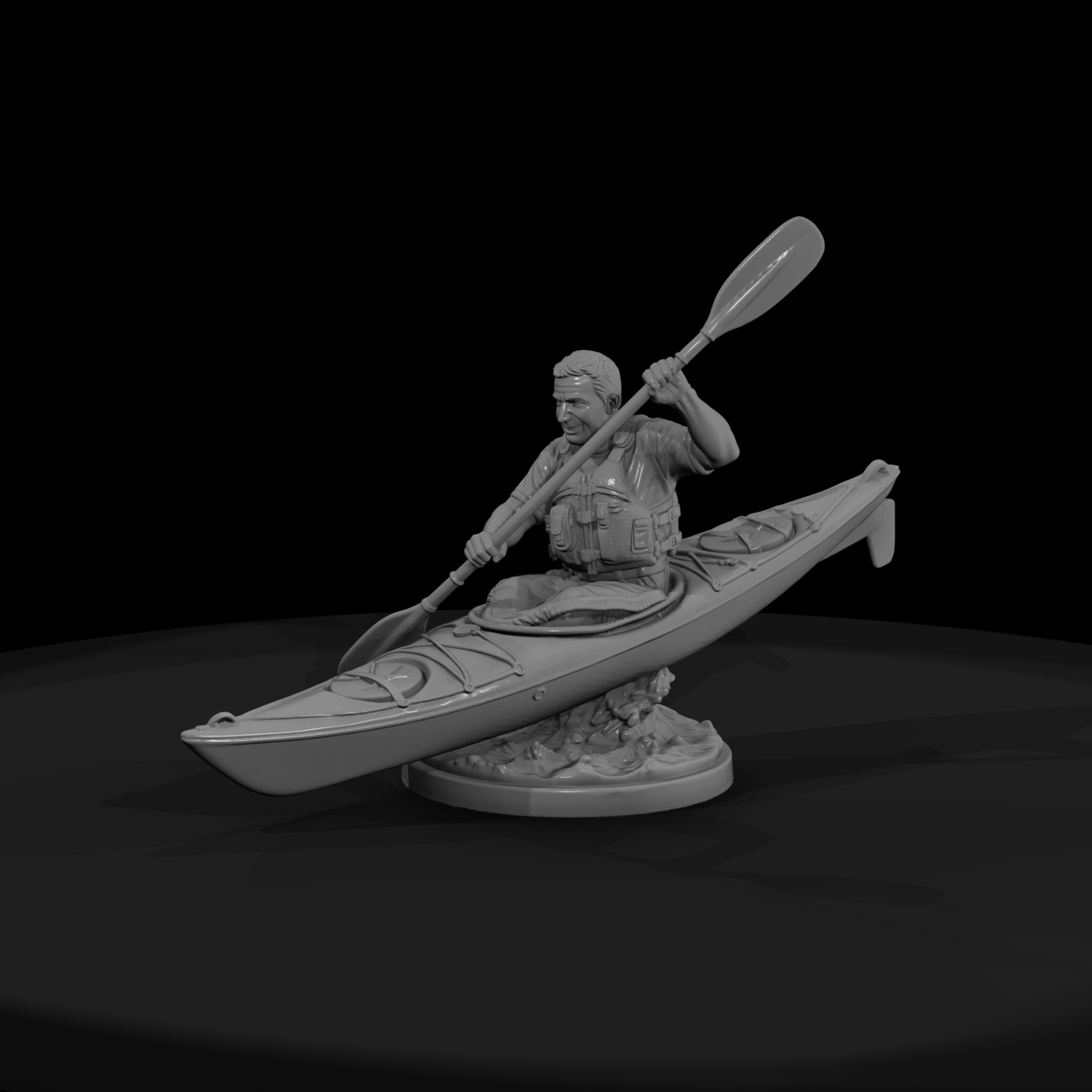 Sea Kayaker in a Touring Kayak