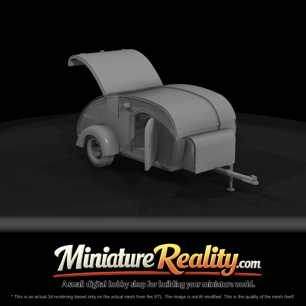Teardrop Trailer Open