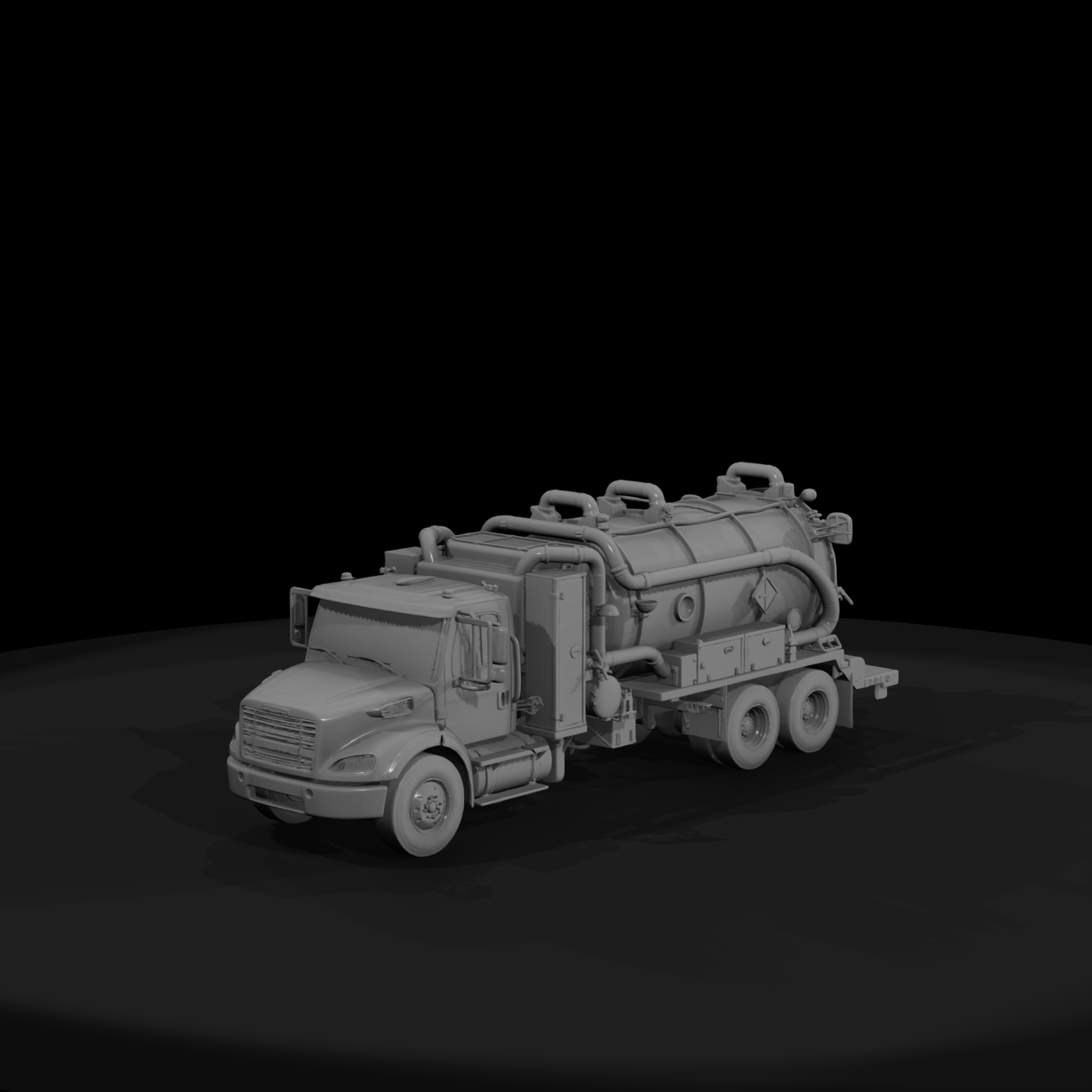 20260612 White Red Vacuum Truck 6B6F2D10C8