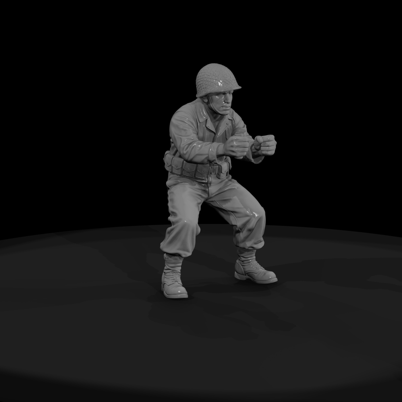 Ww2 Army 040 Wwii U S Army Artillery Crewman Figur