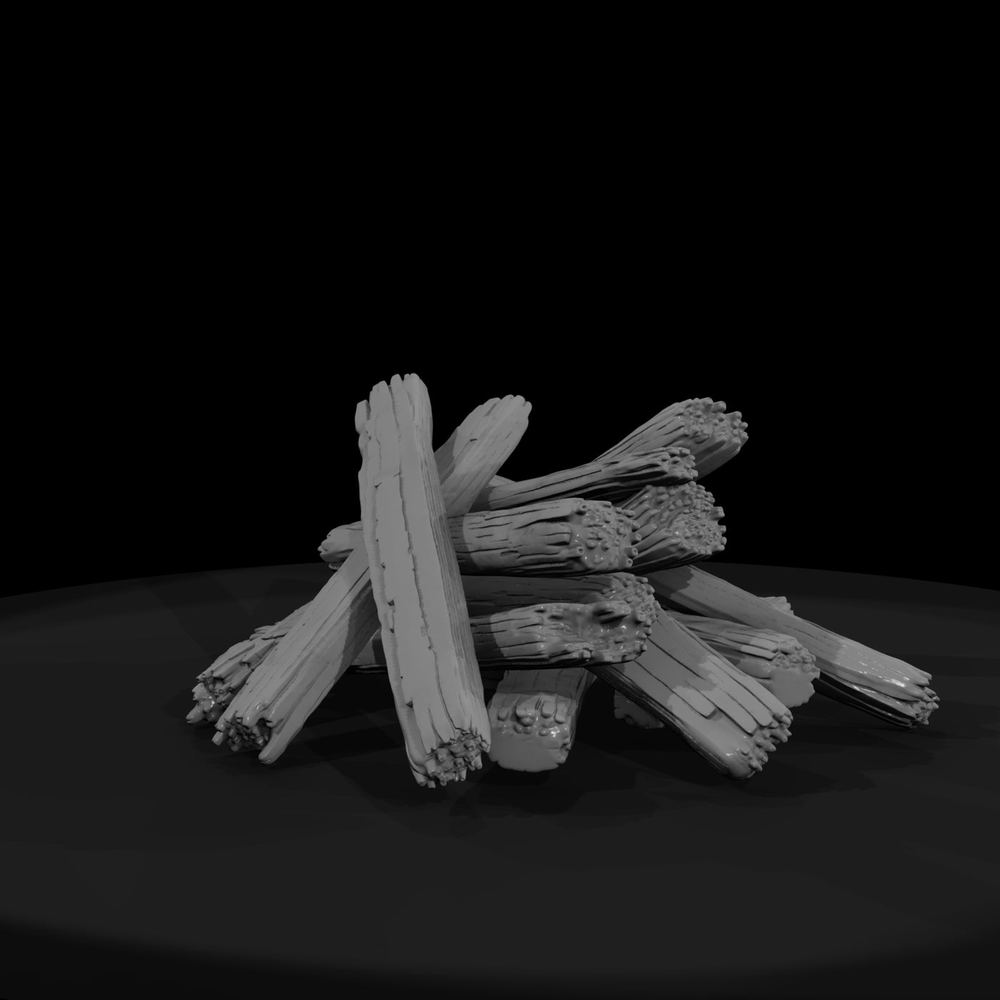 charred-campfire-log-pile-diorama-railroad-prop-664561