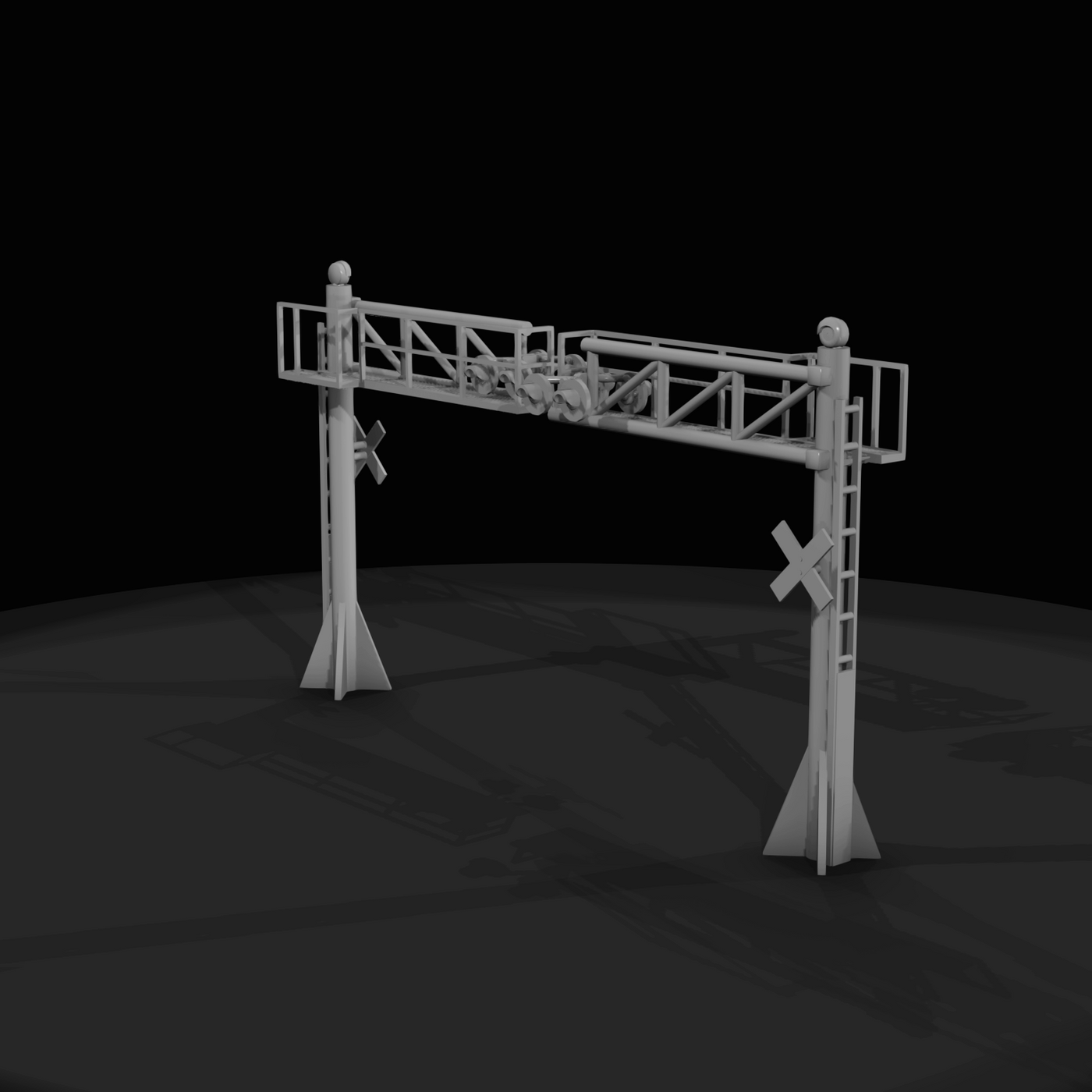Railroad Grade Crossing Signal Gantry