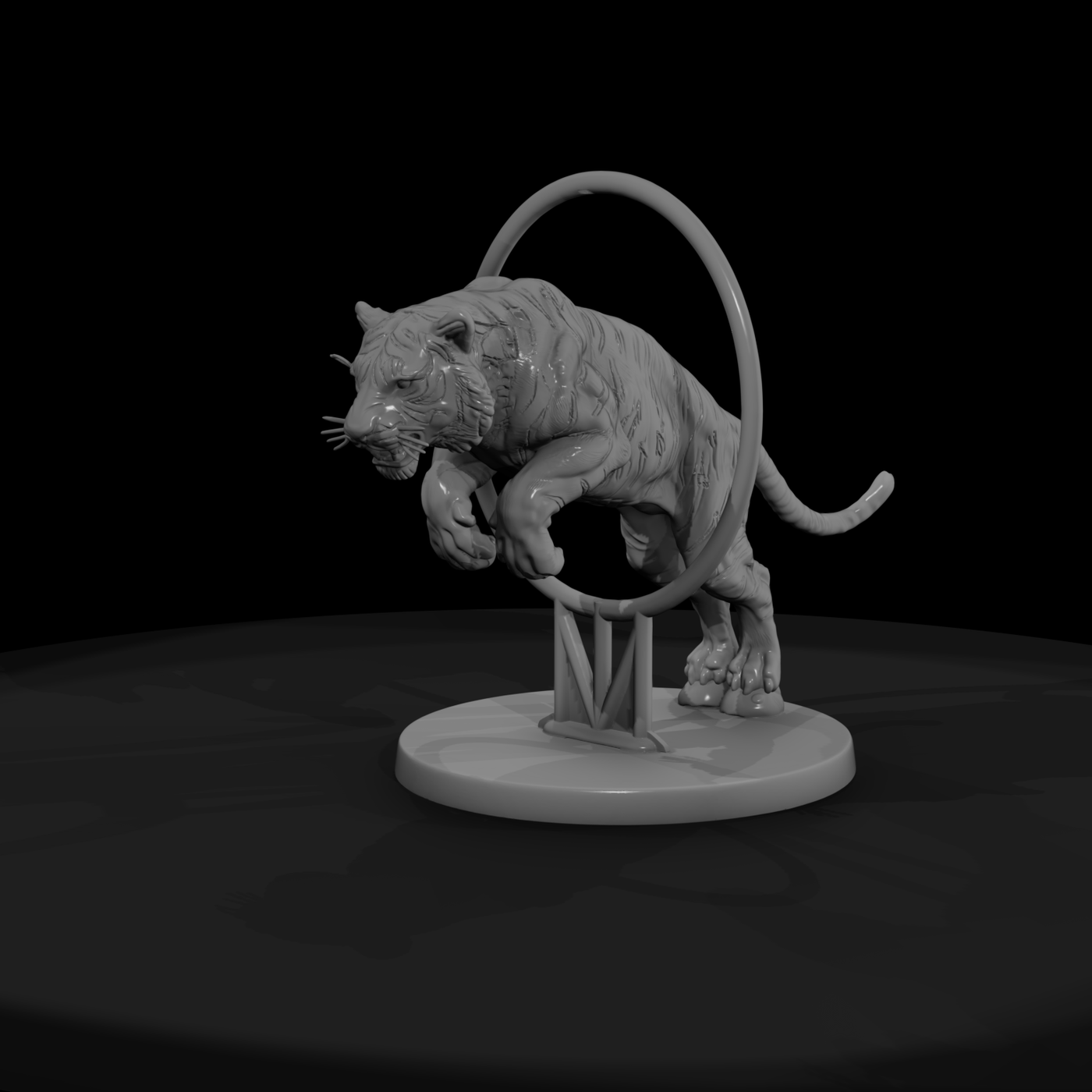 Cir 115 Animal Leaping Tiger