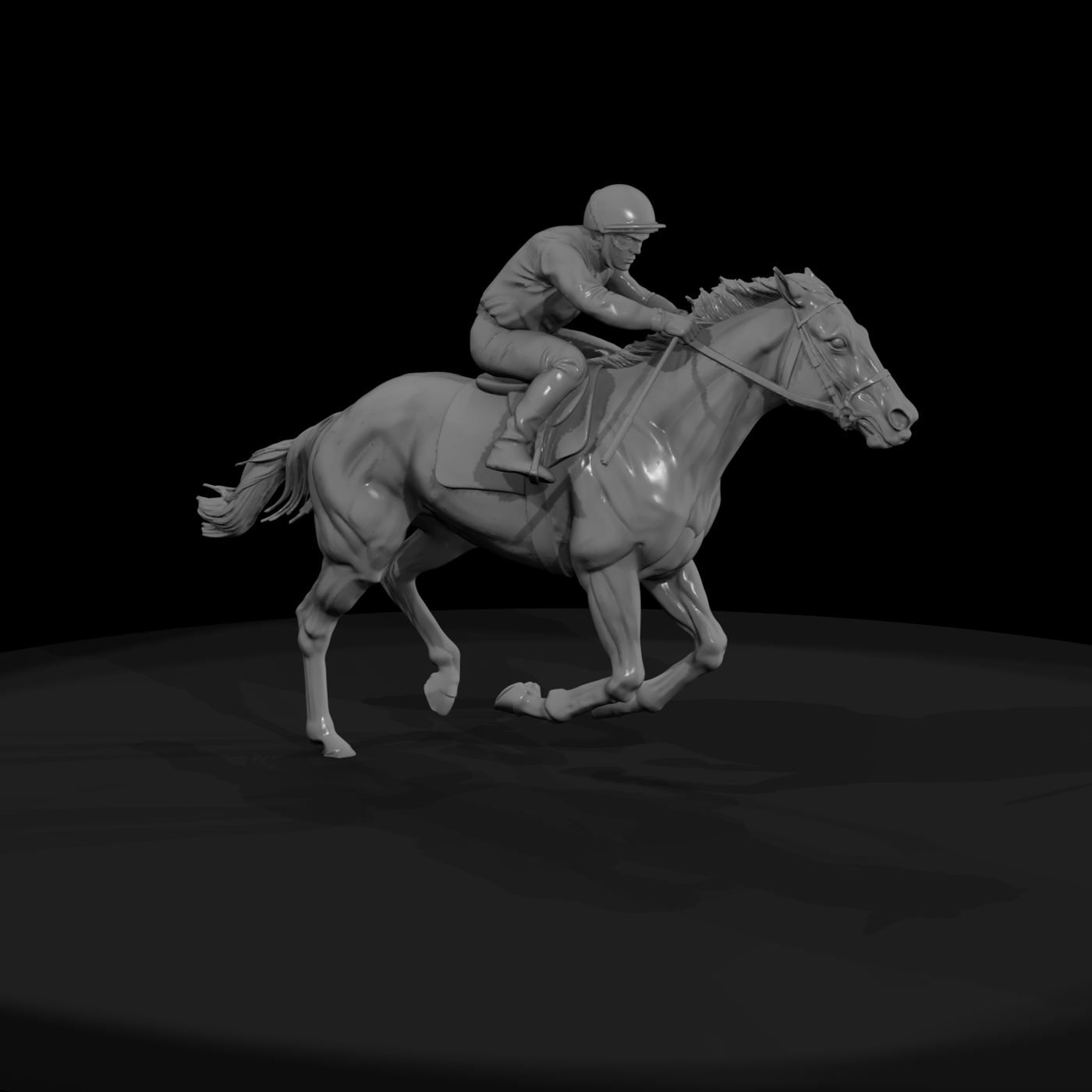 Jockey on Racehorse