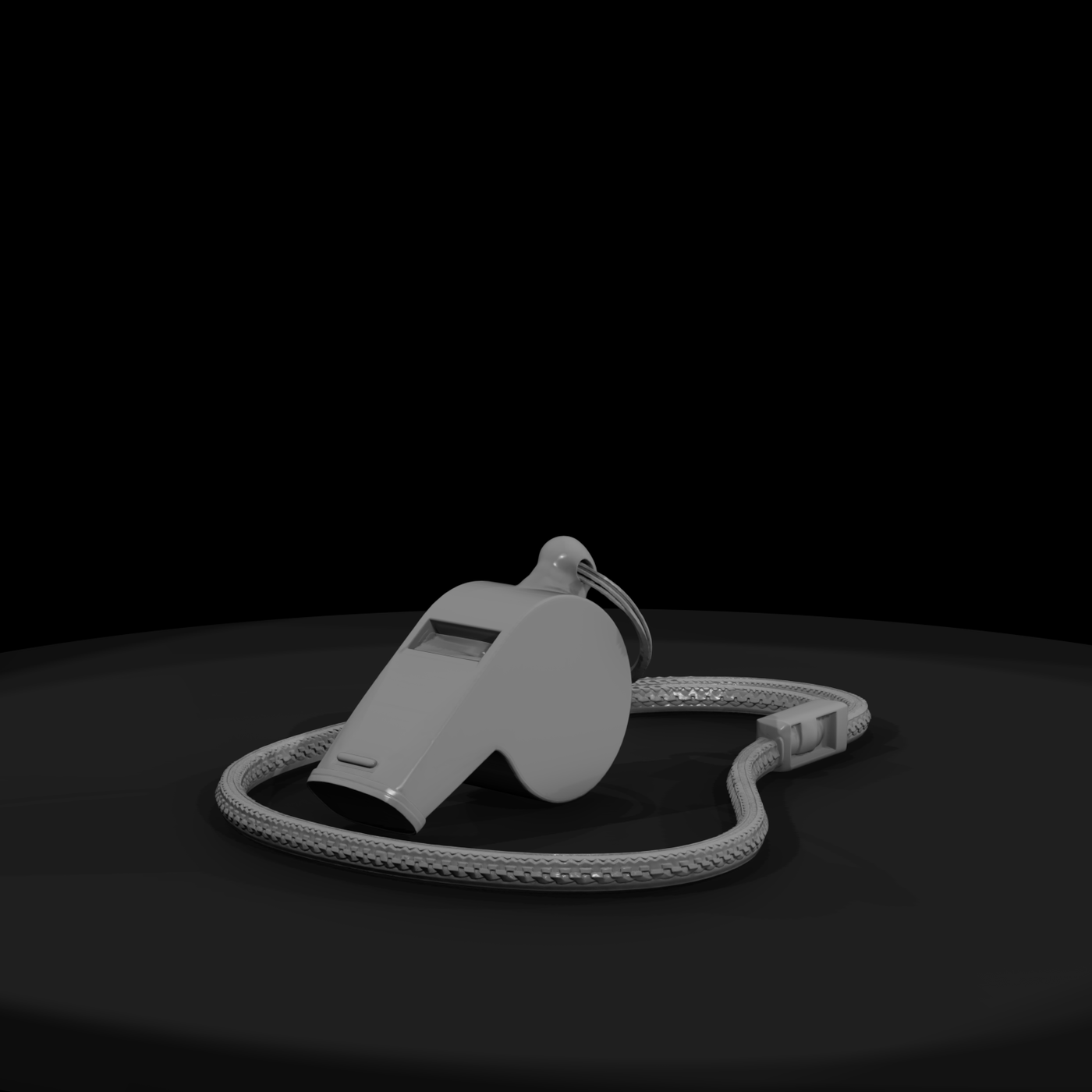 Polished Metal Sports Whistle