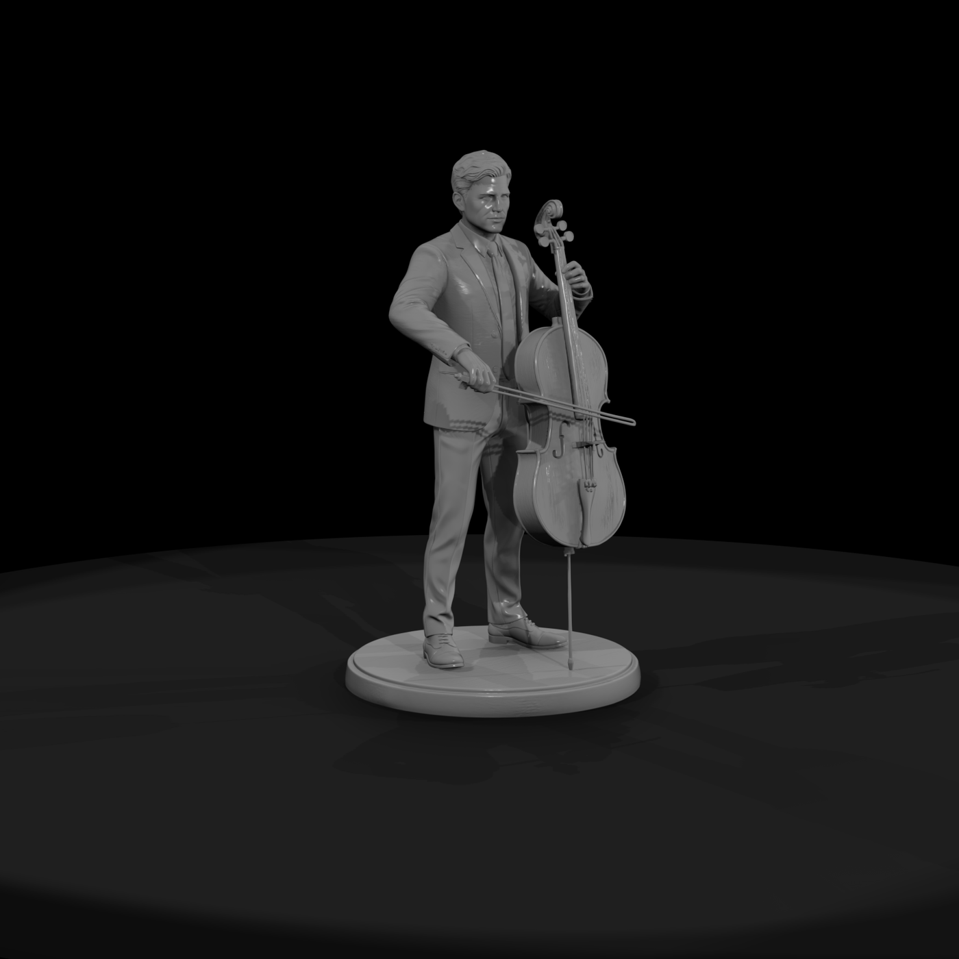 Orchestra Cellist Playing