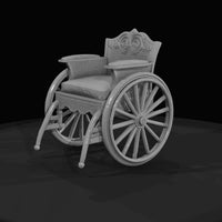 antique-wooden-wheelchair-invalid-chair — thumbnail 2