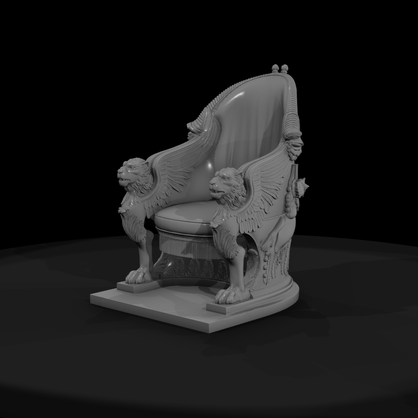 Neoclassical Griffin Armchair — Ornate Throne
