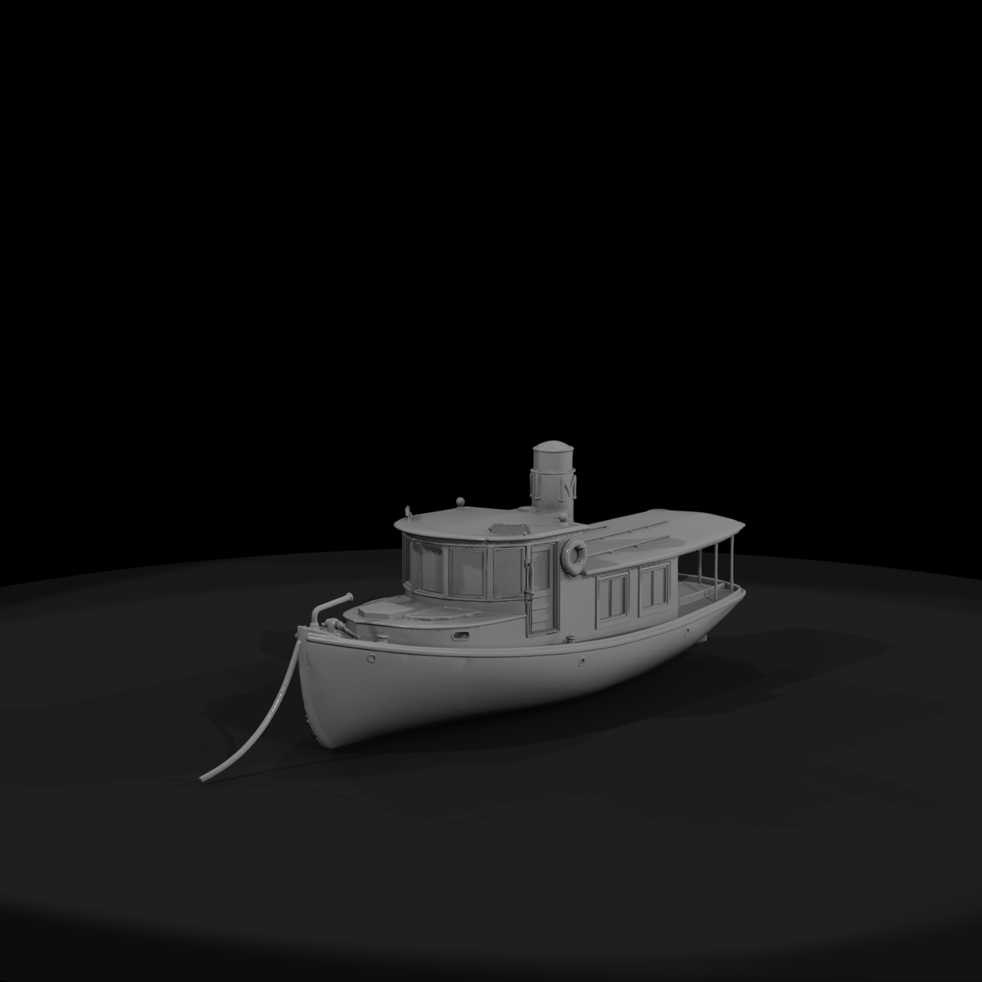 20260612 Classic Red White Motorboat A3D8136C0A