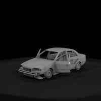wrecked-four-door-sedan-diorama-model-158027 — thumbnail 3