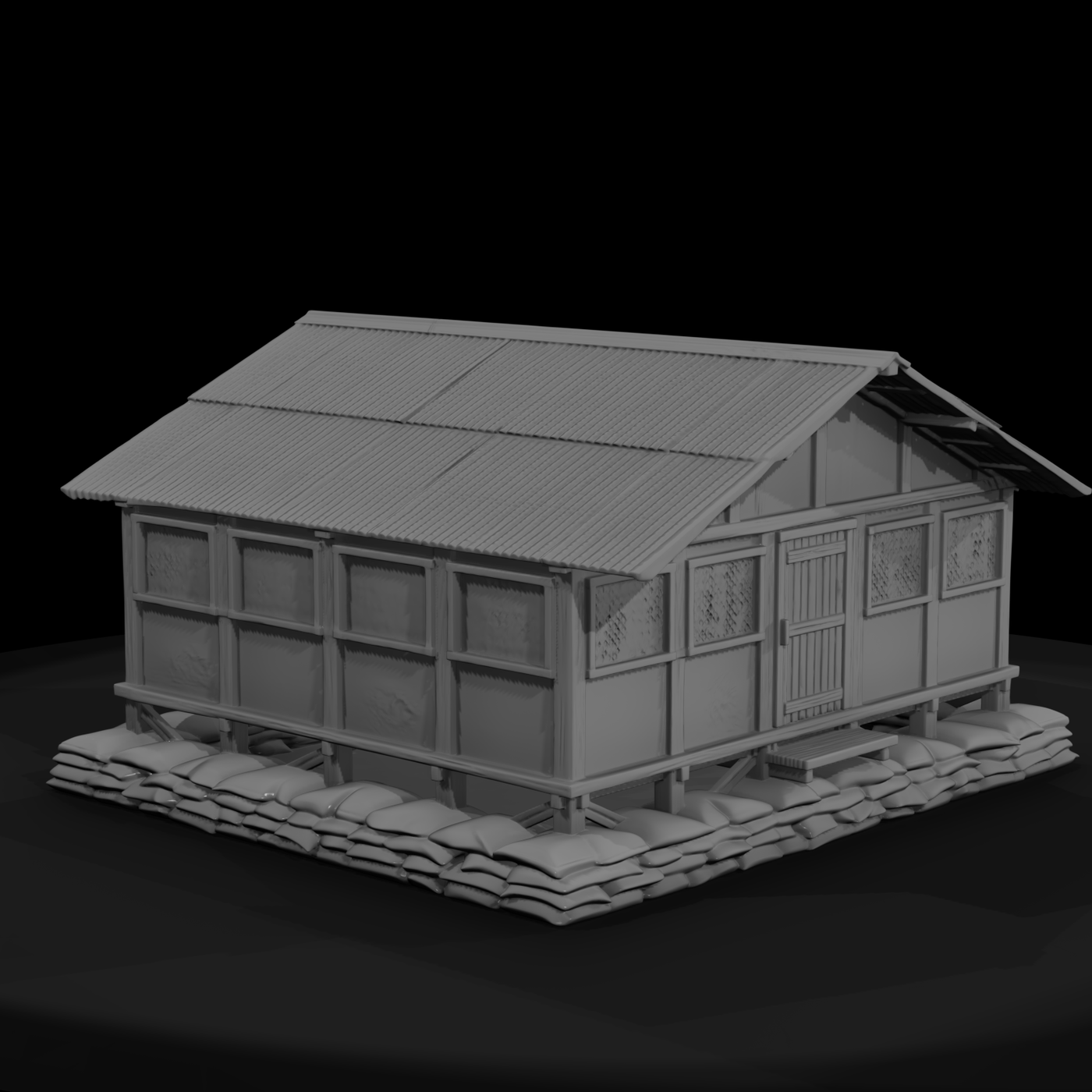 Mil 164 Vietnam Tin Roof Hooch