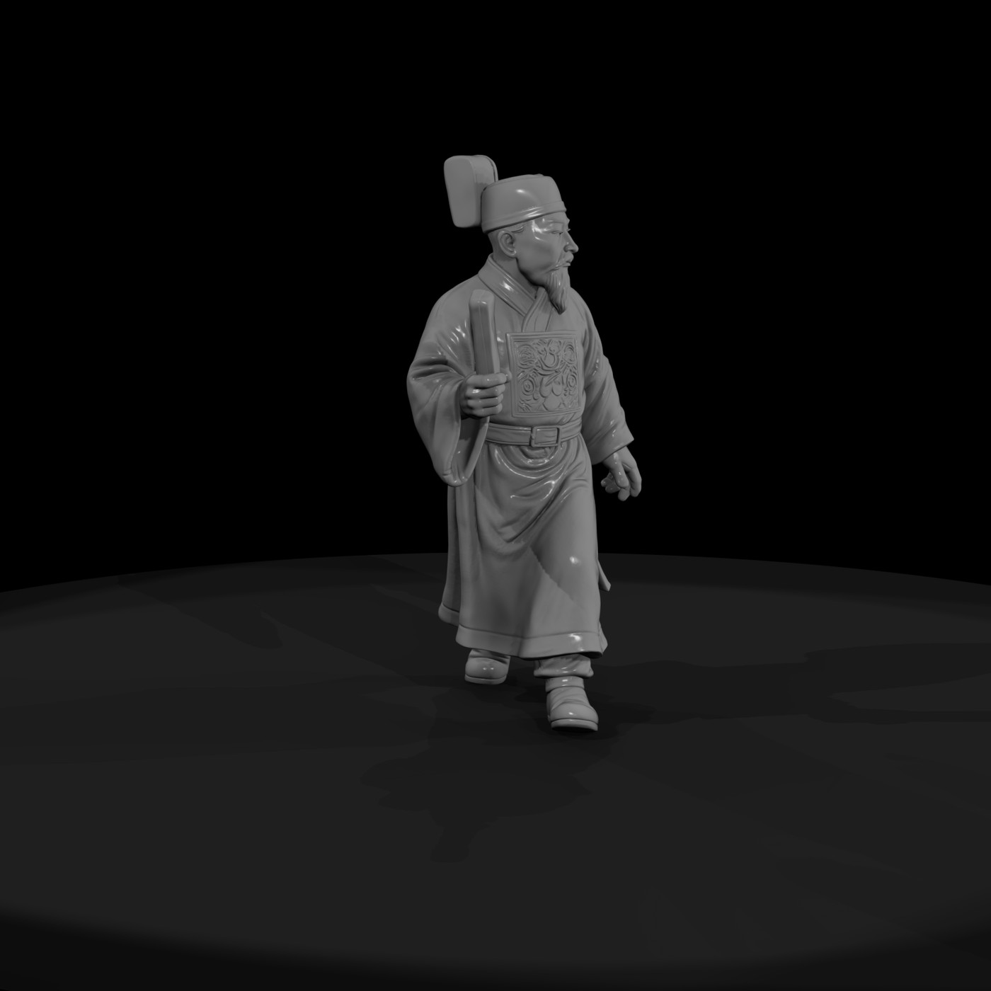 Hist 0226 Ming Court Official Miniature Figure