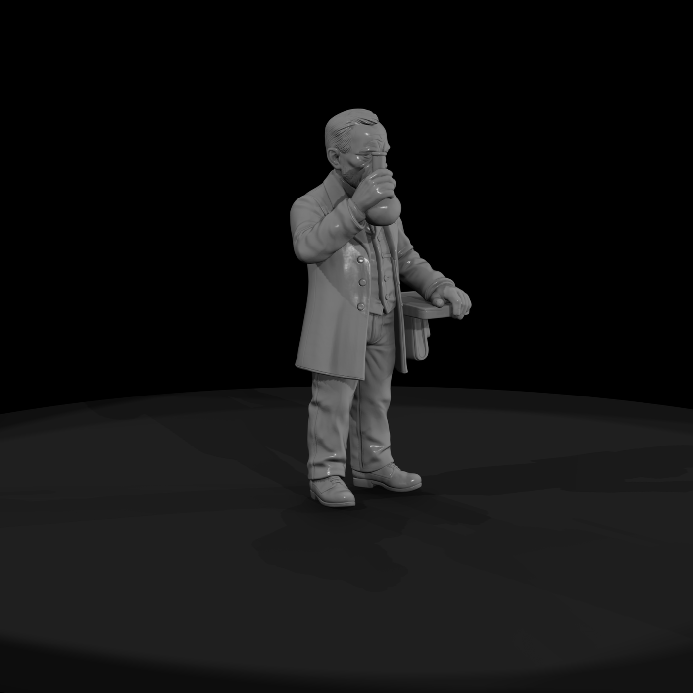 Hist 0176 Historical Louis Pasteur Miniature Figur