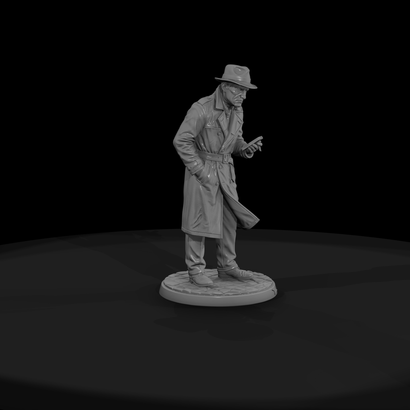 Poparc 0065 Rain Alley Detective Alternate Pose