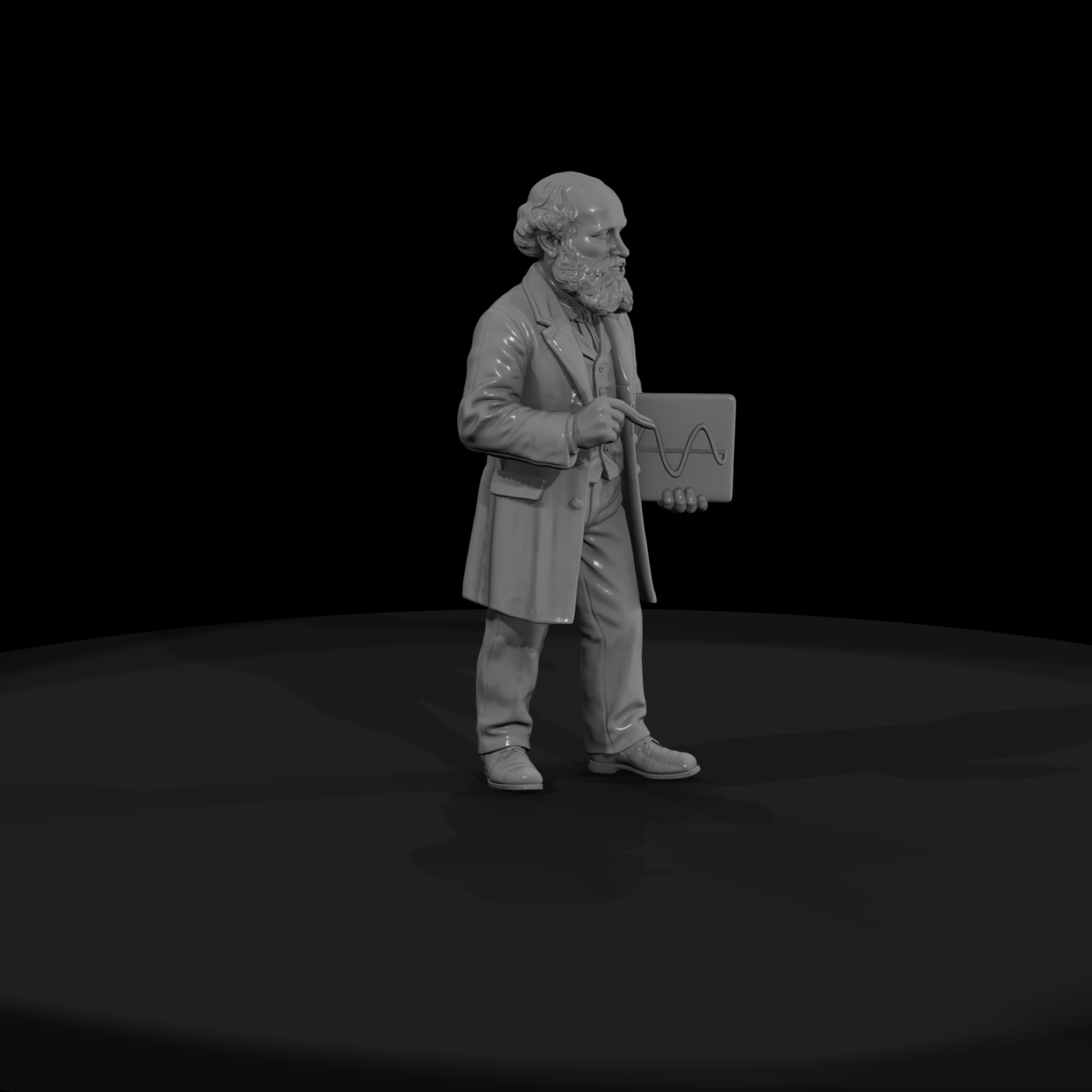 Hist 0181 Historical James Clerk Maxwell Miniature