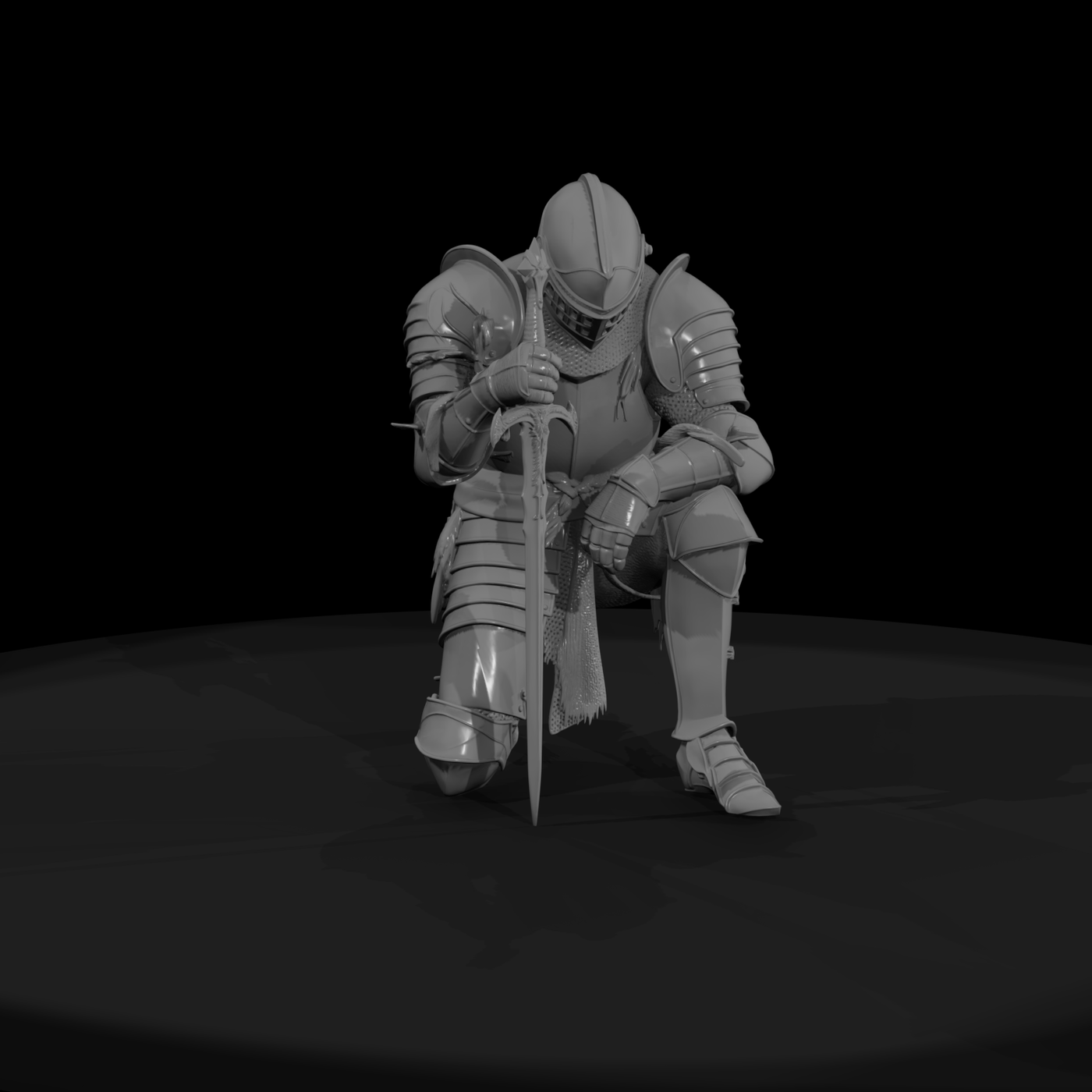 20260612 Armored Knight Kneeling Sword 9C29F26Cb2