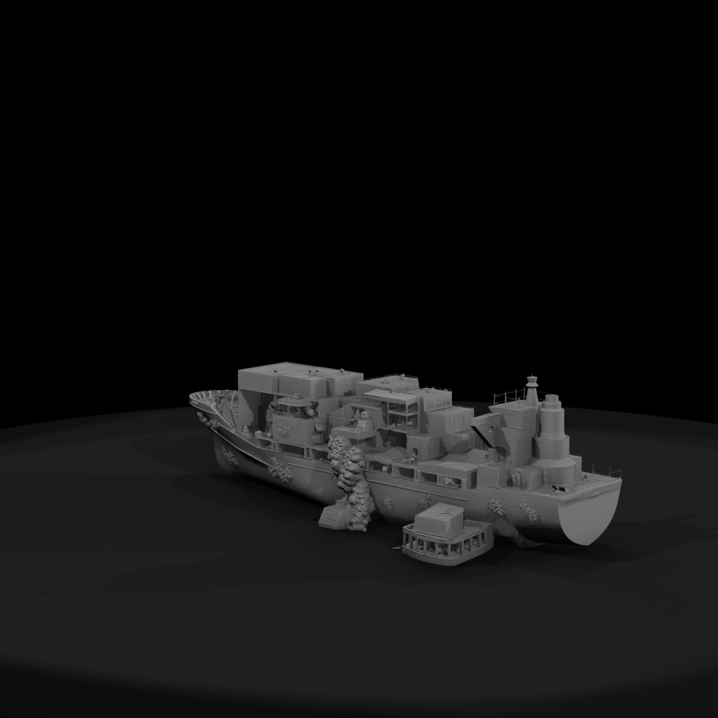 Derelict Container Ship Wreck