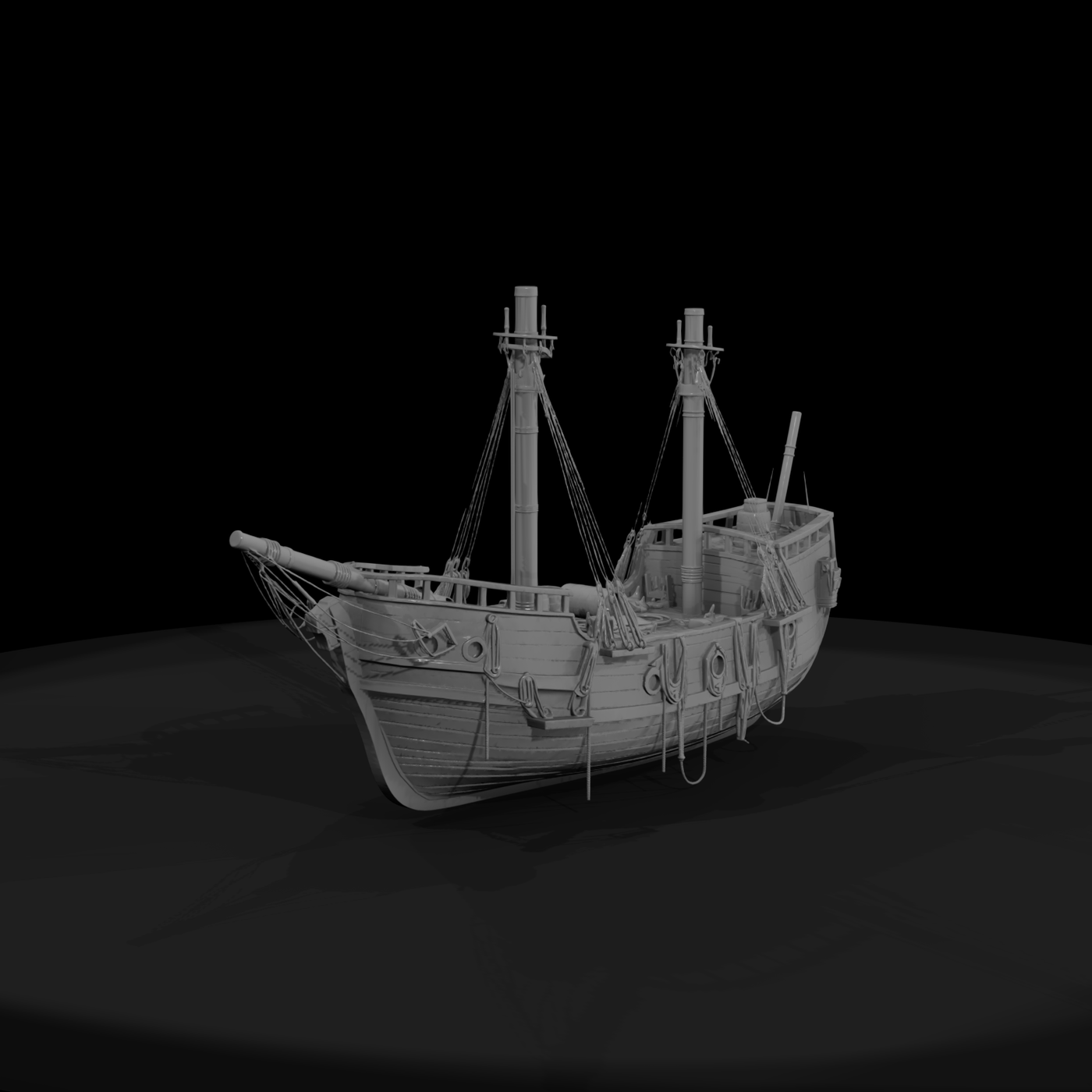 Stylized Pirate Galleon — & Wargaming Ship