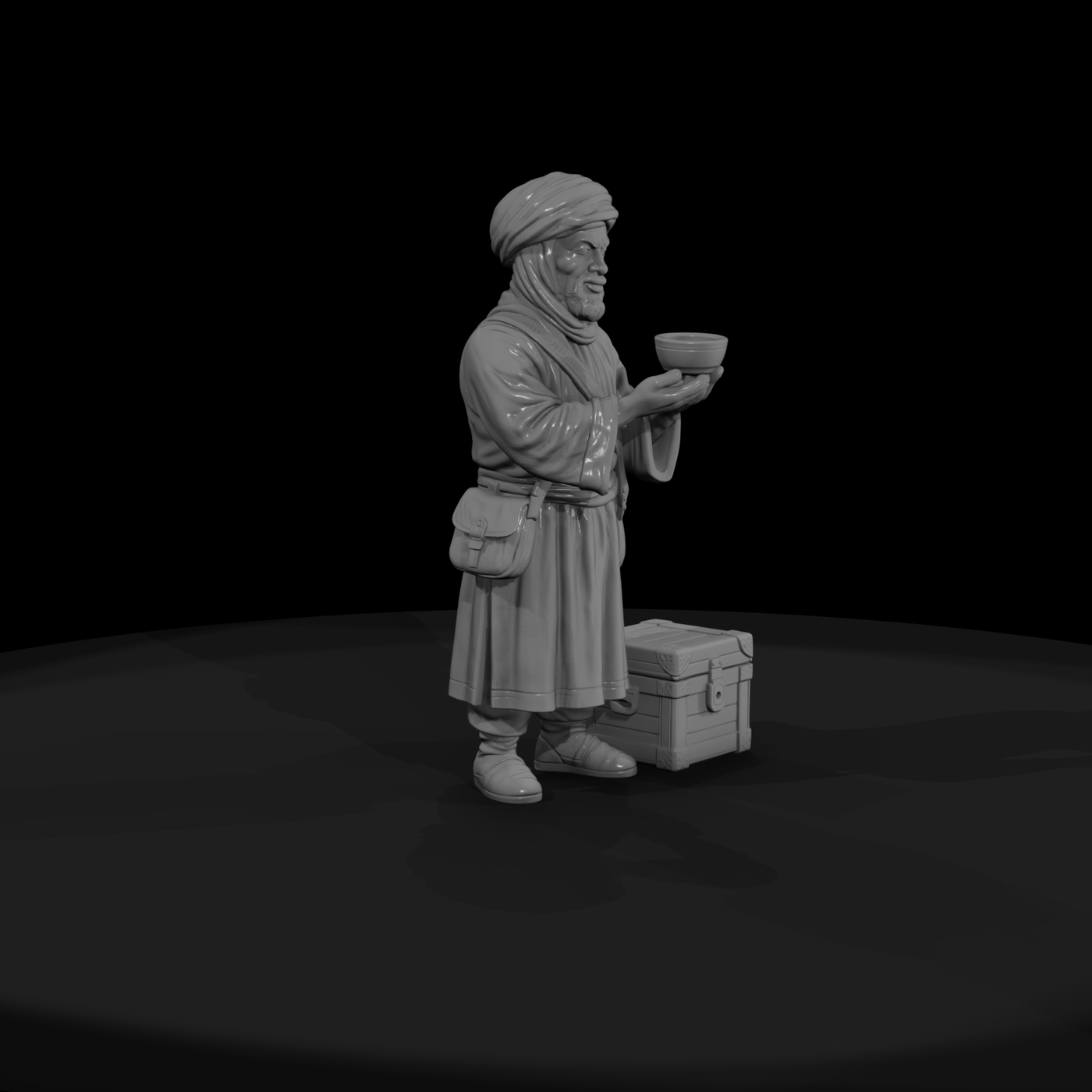Hist 0230 Mali Caravan Merchant Miniature Figure