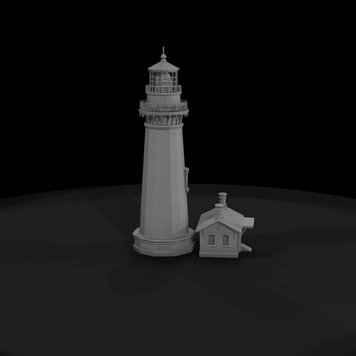 Coastal Masonry Lighthouse — Victorian Tower & Model Railroading