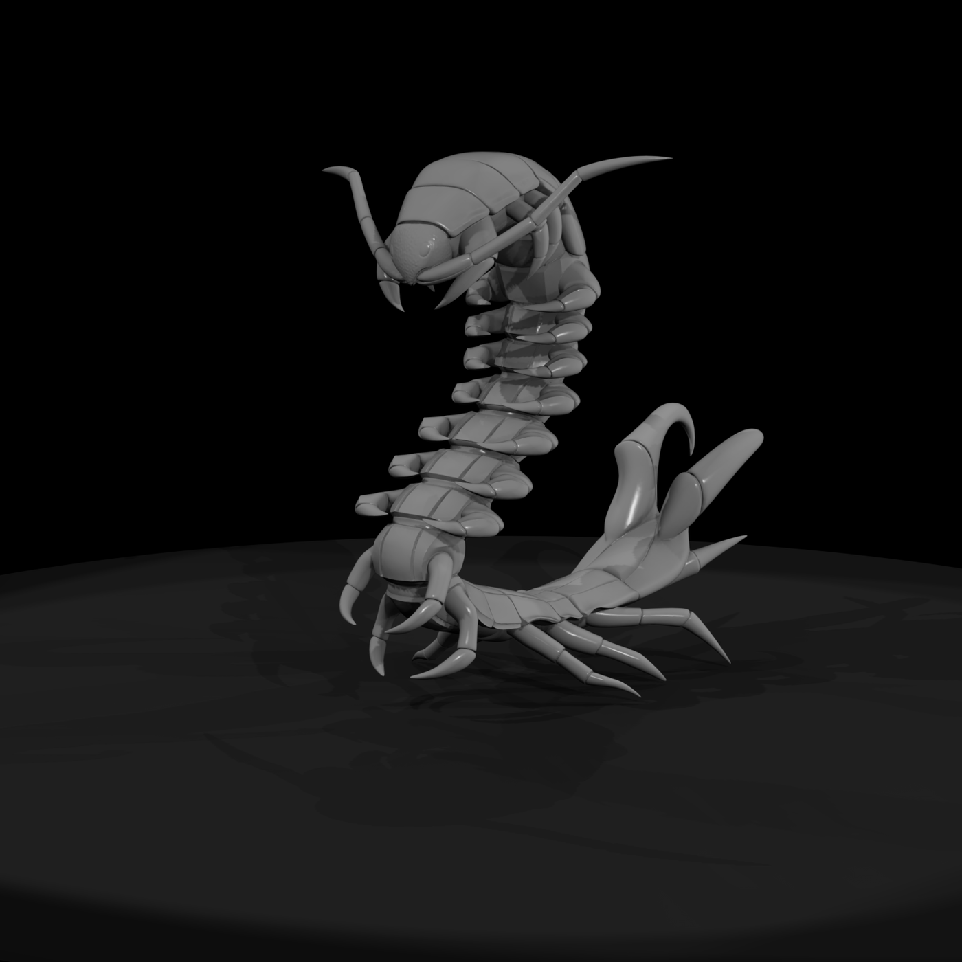 Stylized Giant Centipede (Low-Poly)
